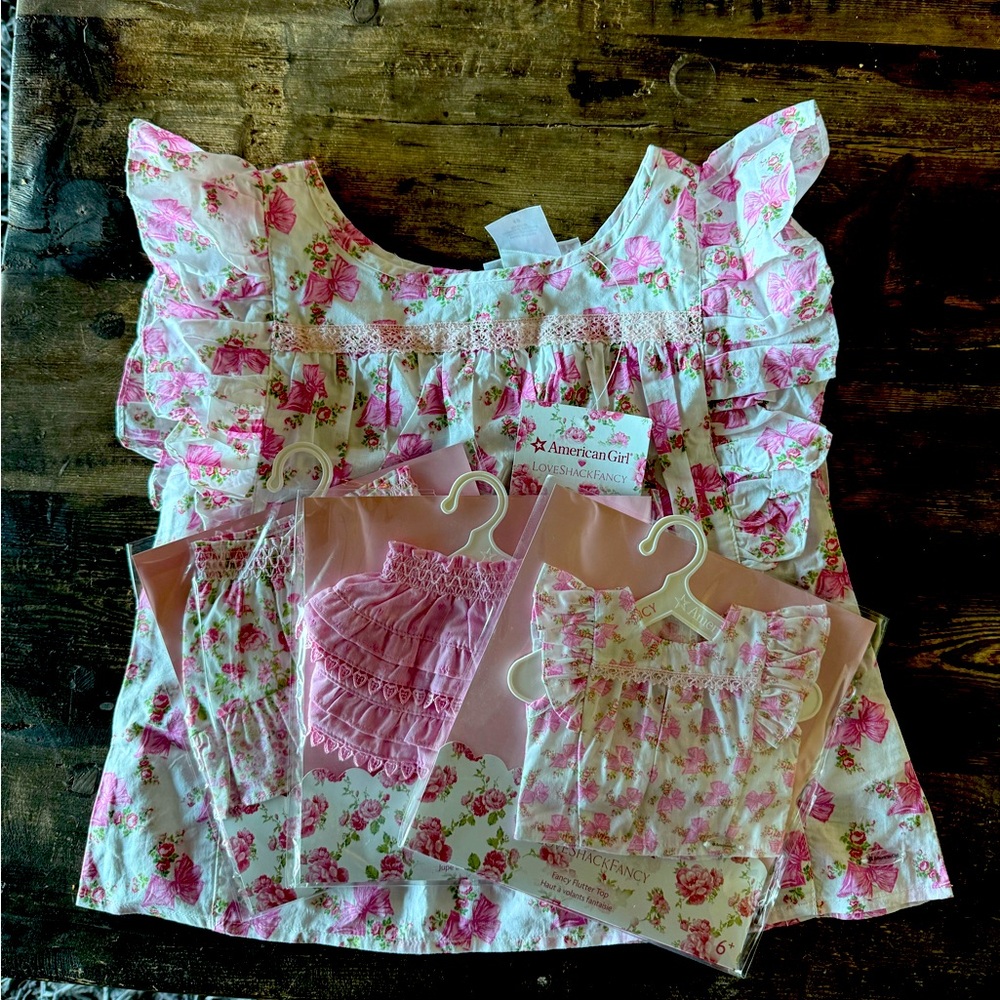 LoveShackFancy for American Girl Girls sz10 + Matching Doll sets NEW with tags!
